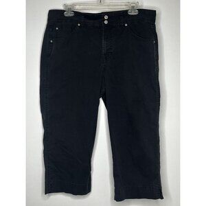 Bandolinoblu Black‎ Women's 5-Pocket Crop Pants Size 12